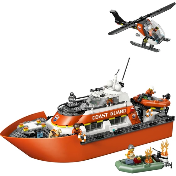 LEGO® City Coast Guard Rescue Boat & Helicopter (60504) image 1
