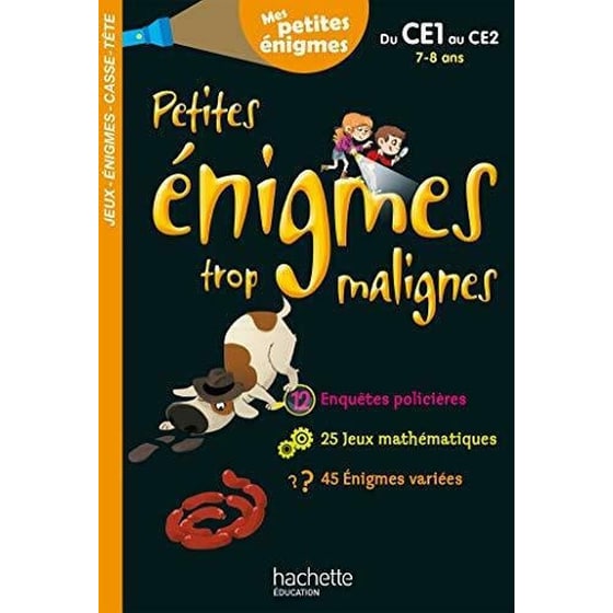 Mes Petites Énigmes Trop Malignes, Du CE1 au CE2 image 0