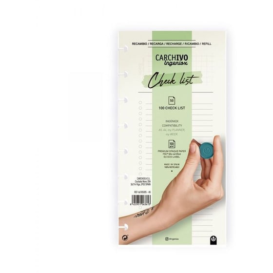 Ανταλλακτικά Φύλλα Carchivo Checklist Week Planner image 0