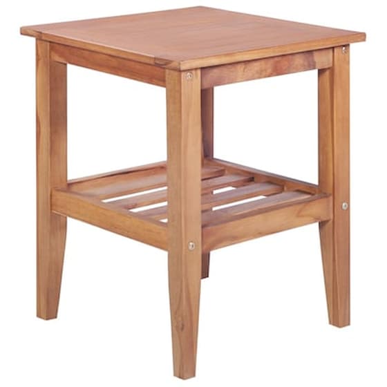 Τραπεζάκι Σαλονιού VidaXL από Μασίφ Ξύλο Teak 40x40x50cm - Καφέ image 1