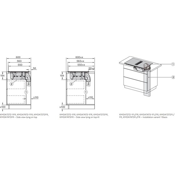 MIELE KMDA7473-1FR 80.6 cm Μαύρο Επαγωγική Εστία Αυτόνομη image 9