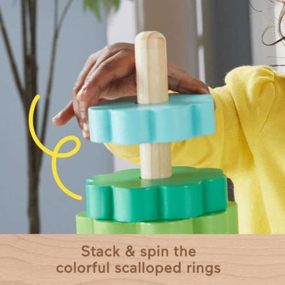 Fisher Price Wooden Ring Stacker Ξύλινη Πυραμίδα image 3
