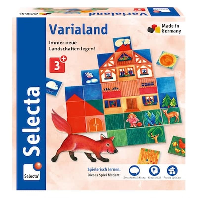 Selecta Varialand Ξύλινο Δημιουργικό Παζλ Με Ψηφίδες