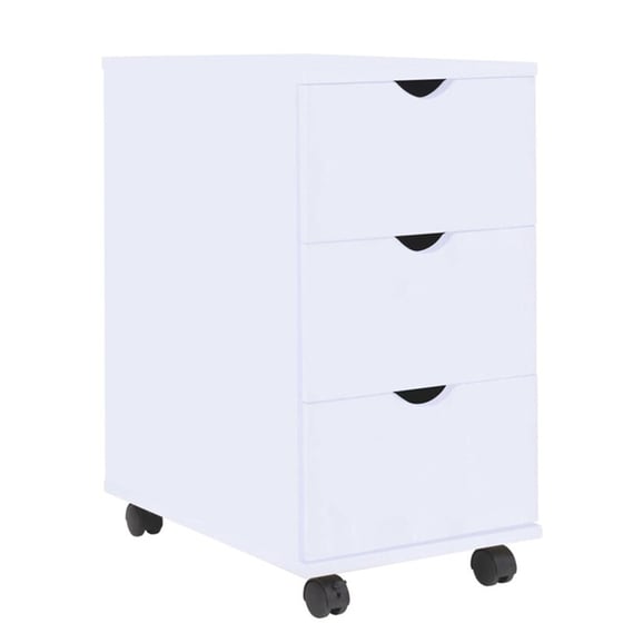 Συρταριέρα Γραφείου VidaXL από Μοριοσανίδα 33x45x60 cm - Λευκό image 0