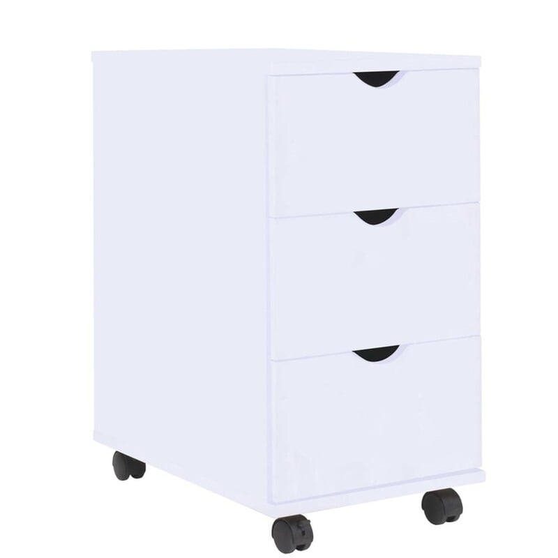 Συρταριέρα Γραφείου VidaXL από Μοριοσανίδα 33x45x60 cm - Λευκό