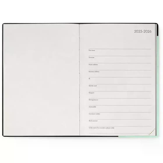 Ημερολόγιο Εβδομαδιαίο Legami 2026 12Μ Medium με Σημειωματάριο Pastel Mint image 1