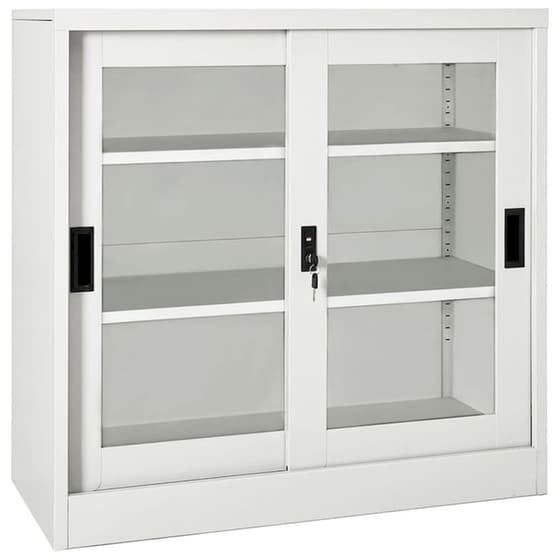 Ντουλάπι Vidaxl Ατσάλινο 90x40x90cm - Ανοιχτό Γκρι image 0