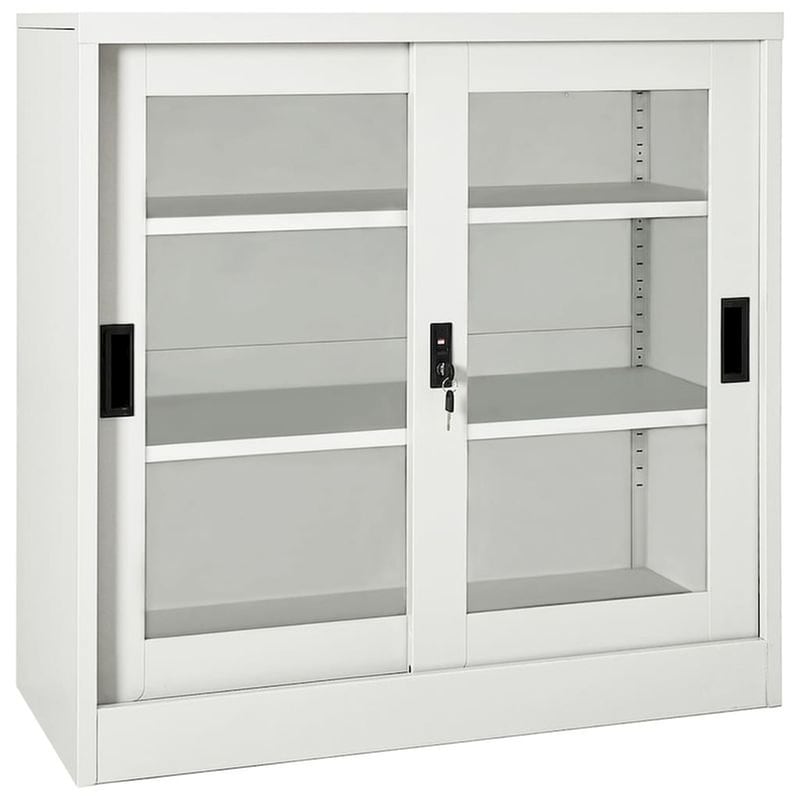 VIDAXL Ντουλάπι Vidaxl Ατσάλινο 90x40x90cm - Ανοιχτό Γκρι