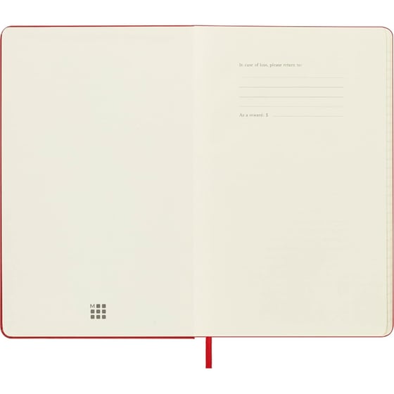 Ημερολόγιο Εβδομαδιαίο Moleskine 2024 12M L Scar. Red Σκληρό image 1