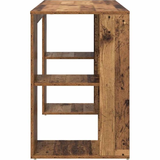 Γραφείο VidaXL από Επεξεργασμένο Ξύλο 130x50,5x75 cm - Παλιό Ξύλο image 5