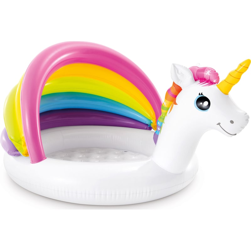 INTEX Φουσκωτή Παιδική Πισίνα Intex Unicorn Baby Pool Μονόκερος - Πολύχρωμη