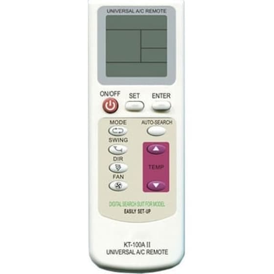 Τηλεχειριστήριο Για Όλα Τα Κλιματιστικά Universal Aircondition Remote Control – Οεμ Kt-100a Ii image 0