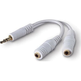 Αντάπτορας Cablexpert 3.5mm male σε 2x 3.5mm female Λευκό