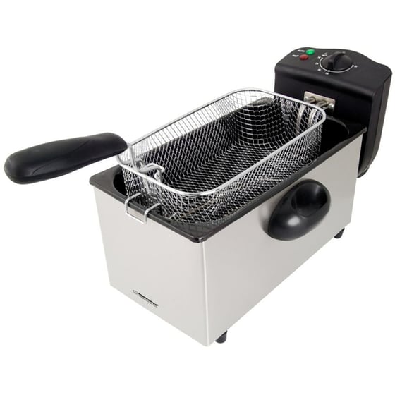 ESPERANZA EKG010 με Αποσπώμενο Κάδο 2000W 3 L Ασημί Φριτέζα Λαδιού image 0