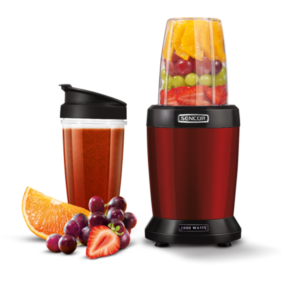 Μπλέντερ SENCOR SNB 4301RD 1000 W με 2 Κύπελλα Κόκκινο image 2