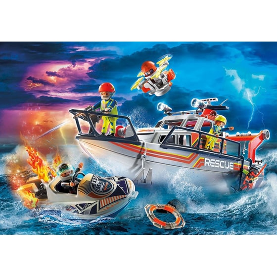 PLAYMOBIL® City Action Επιχείρηση Πυρόσβσης με Σκάφος Διάσωσης (70140) image 2
