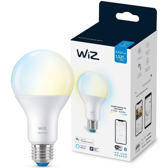 Έξυπνη Λάμπα WiZ A67 E27 100W - Λευκό image 2