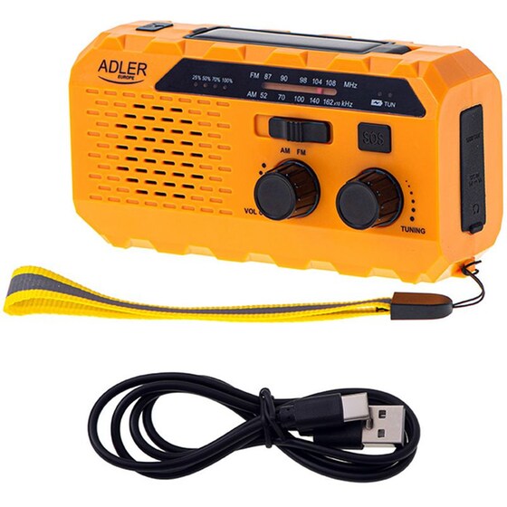 Φορητό Radio Adler AD-1197 - Πορτοκαλί image 6