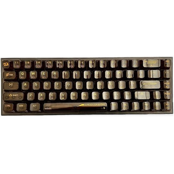 Redragon K631CTB Gaming Μηχανικό Ασύρματο 2.4 GHz/Bluetooth Πληκτρολόγιο RGB Καφέ (US) image 0