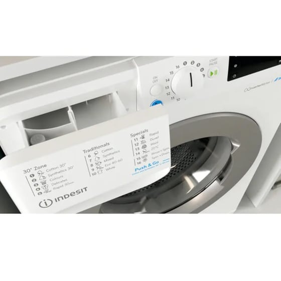 INDESIT BWE 81485X WS EE N 8 kg 1.400 Στροφές Λευκό Πλυντήριο Ρούχων image 5