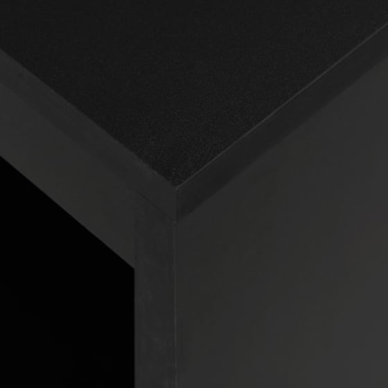 Τραπέζι Vidaxl Μπαρ Με Ράφια Μαύρο 110x50x103 cm - Μαύρο image 2