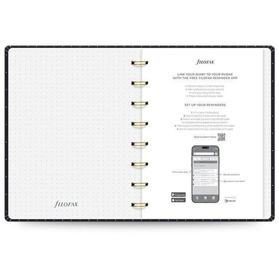 Ημερολόγιο Εβδομαδιαίο Filofax 2026 A5 Moonlight σε 2 Σελ.. image 1