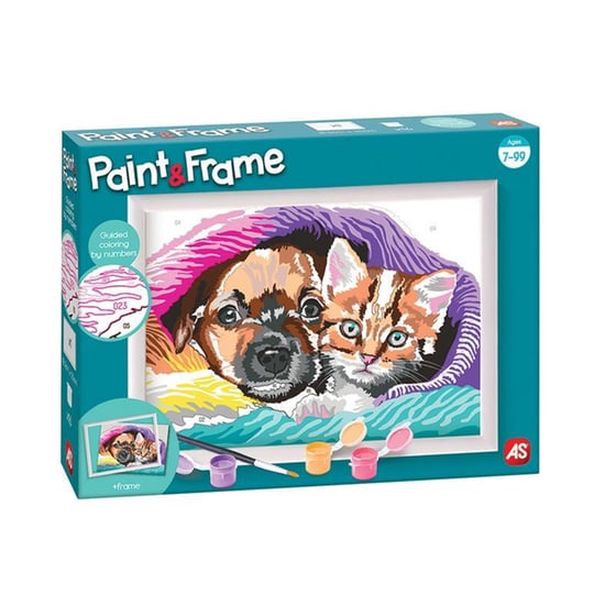 As Company Σετ Ζωγραφικής Paint & Frame Ζωγραφίζω Με Αριθμούς Sweet Friendship image 10
