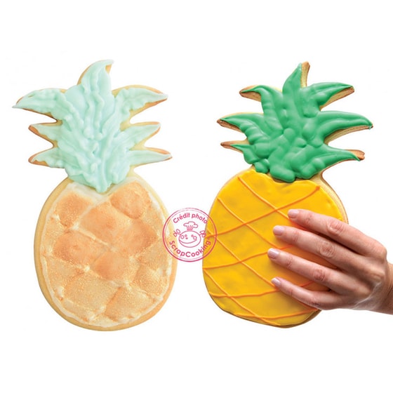 Τσέρκι Ζαχαροπλαστικής Ανανάς Scrap Cooking Ανοξείδωτο Aτσάλι 29.5x17 cm - Ασημί image 2