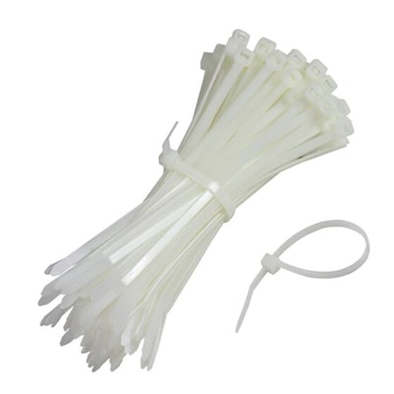 Δεματικά Καλωδίων (cable Ties) 4,8*400mm 100 Τεμάχια Λευκά 4780w Oem image 0