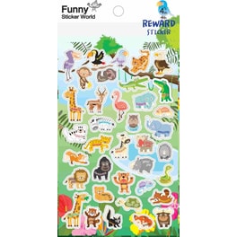 Αυτοκόλλητα&nbsp;Επιβράβευσης Funny Stickers Ζούγκλα