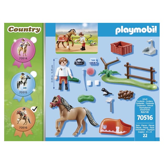 PLAYMOBIL® Country Αναβάτης με Πόνυ Connemara (70516) image 3