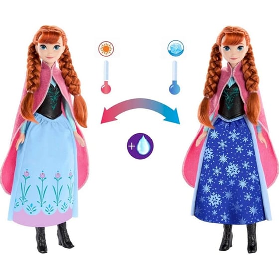 Κούκλα Frozen Anna Magical Color Change Skirt Fashion (HTG24) image 1