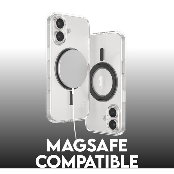 Θήκη Apple iPhone 16 - PanzerGlass MagSafe Kickstand Case - Transparent with Black Stand image 6