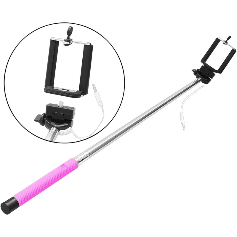 BLOW Selfie Stick Blow DM-79-102 με Καλώδιο Jack 3.5mm - Ροζ