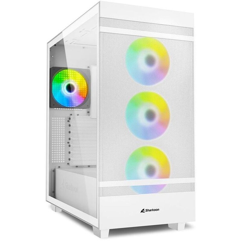 Κουτί Desktop Sharkoon Rebel C50 RGB Gaming Full Tower - Λευκό SHARKOON