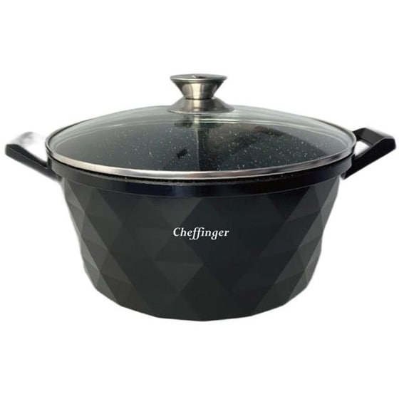 Κατσαρόλα CHEFFINGER DIAC32S 32 cm Μαύρο image 0
