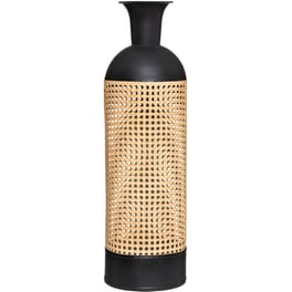 Διακοσμητικό Βάζο Spitishop Μεταλλικό 18.5x61.5cm - Μαύρο/Μπεζ