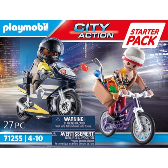 PLAYMOBIL® City Action Starter Pack Αστυνομική καταδίωξη ληστή κοσμημάτων (71255) image 1