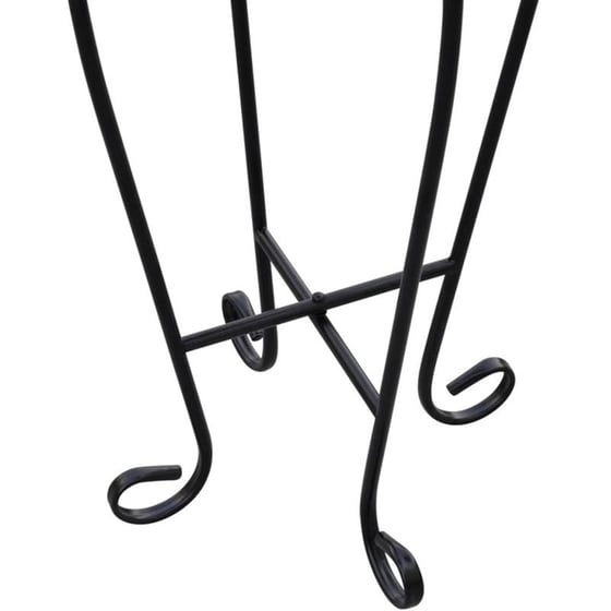 Τραπέζι Εξωτερικού Χώρου VidaXL από Σίδηρο φ30x60 cm - Λευκό/Μαύρο image 3