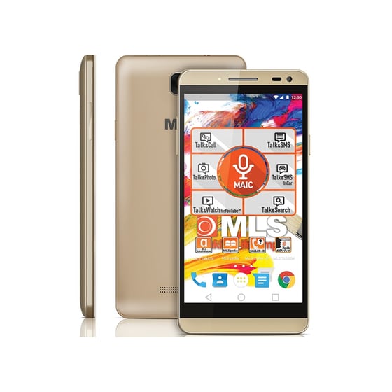 MLS Color 3 5" Χρυσό Dual Sim Smartphone image 1