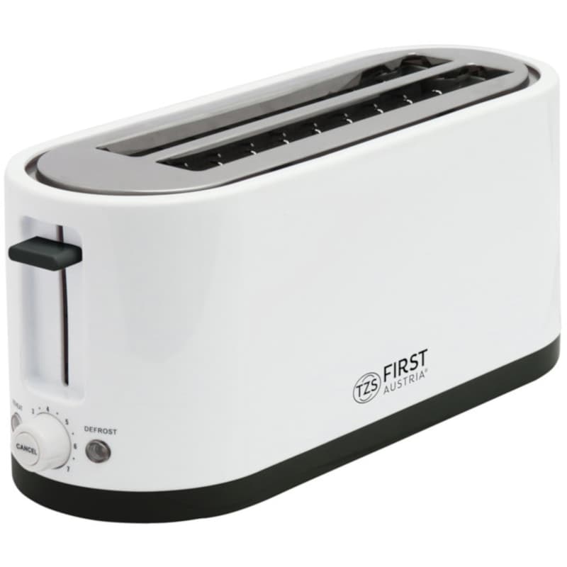 FIRST AUSTRIA FA-5368-5 4 Θέσεων 1400W Λευκό Φρυγανιέρα