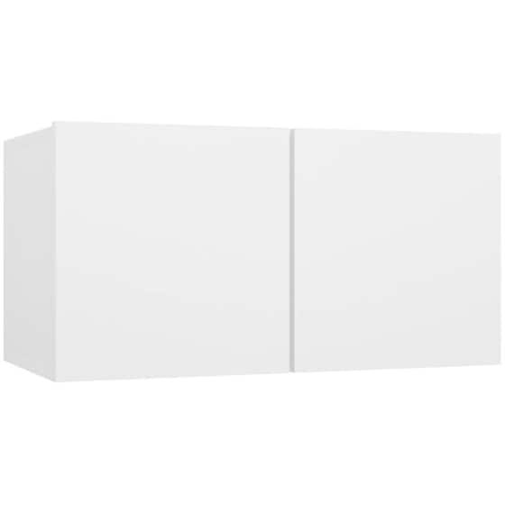 Ράφια Τοίχου VidaXL από Μοριοσανίδα 60x30x30cm 3 Τμχ - Γυαλιστερό Λευκό image 3