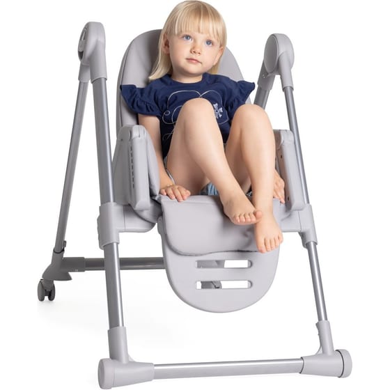 Chicco Καρεκλάκι Φαγητού, Ρηλάξ & Παιδική Καρέκλα 3 σε 1 Polly Armonia Steel image 2