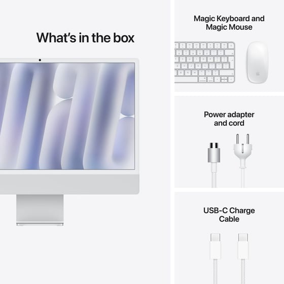 Apple iMac 24" 4.5K Retina Display (Apple M6 10C/16GB/256GB SSD/10C GPU) - Silver image 7