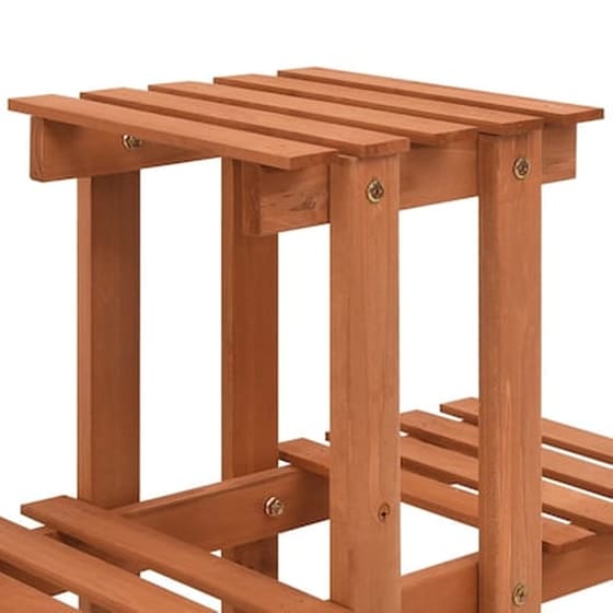 Vidaxl Ραφιέρα Φυτών 83 X 25 X 132 Εκ. Από Μασίφ Ξύλο Ελάτης image 4