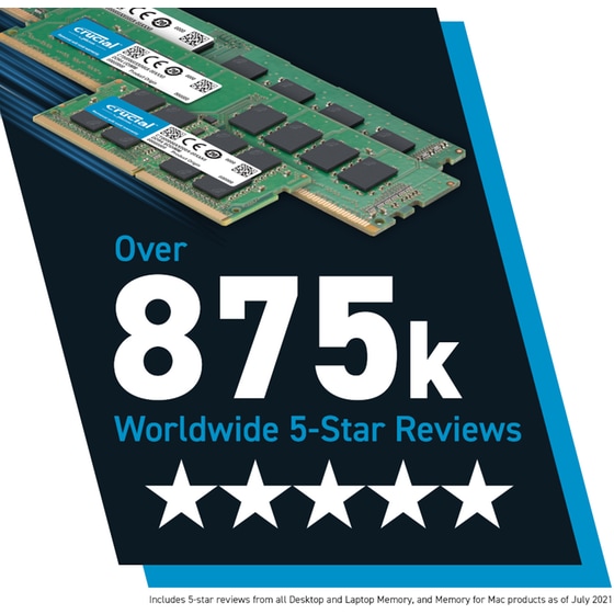 Μνήμη RAM Crucial UDIMM DDR4 16GB 3200MHz image 3