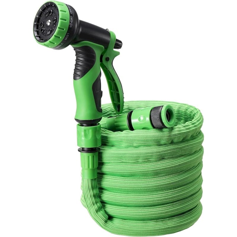 NAVARIS Λάστιχο Ποτίσματος Navaris Flexible Garden Hose Επεκτεινόμενο 3.75-7.5m - Πράσινο