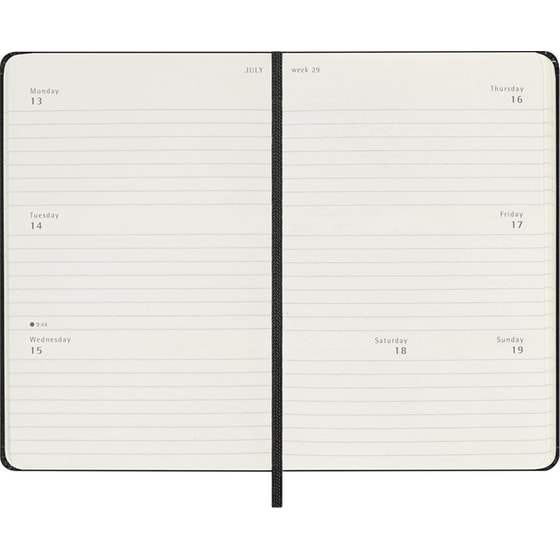 Ημερολόγιο Εβδομαδιαίο Moleskine 2026 12Μ Pocket Black Hard image 3