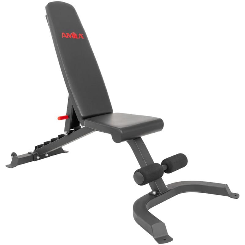 Ρυθμιζόμενος Πάγκος Γυμναστικής Amila 43969 76x156x49cm - Μαύρο