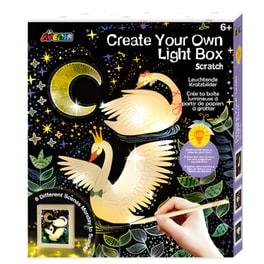 Avenir Create Your Own Light Box Κουτί Με Φωτάκια Και Φύλλα Ζωγραφικής Scratch